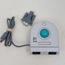 Logitech TrackMan Clip On PS2 Trackball Mouse Vintage White PC Serial Adapter picture