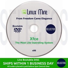Linux Mint 19.3 Tricia Xfce Edition Live CD Bootable DISC for Old 32bit Computer picture