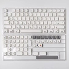 PBT MAC White Style Keycaps For Apple Mac XDA Height Dye-sub for Cherry MX Gifts picture