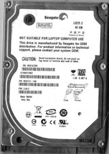 Seagate ST940210AS 40GB Sata Hard Drive P/N: 9CV111-143 F/W: 3.ALC  5QX  WU picture