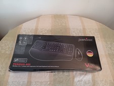 Perixx Periduo-605 Wireless Ergonomic Split Keyboard Vertical Mouse Combo Black  picture