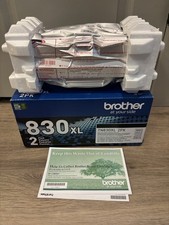NEW GENUINE - BROTHER TN830XL 2-PACK BLACK TONER - TN830XL2PK SEALED BAGS picture