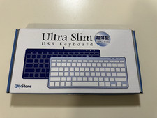 FlyStone Ultra Slim USB Keyboard KB-30FS-68WT  78-Key LED Indicators SHIPS TODAY picture