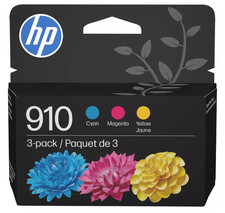 HP 910 Cyan/Magenta/Yellow Standard Yield Ink Cartridge, 3/Pack 3YN97AN picture