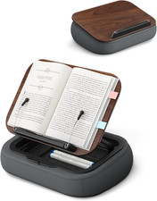 Viozon Lap Book Pillow Stand with Storage, Adjustable Beanbag Reading Pillow wit picture