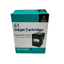 Wexford Black Ink Cartridge HP #61, Brand New In Box picture