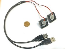 2 Pieces USB 5v Fan mini 25mm x 7mm 2pin 2507 dc mini brushless cooling WD A30 picture