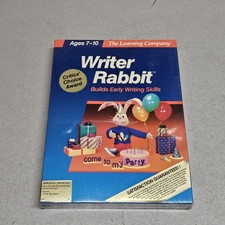 Writer Rabbit (1986) The Learning Company Apple II Sealed Vintage Educational picture