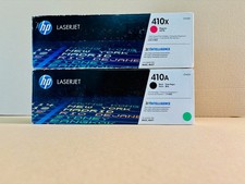 2 Genuine HP 410A, 410X MFP M452, M477 Magenta & Black Toners CF410A CF413X picture