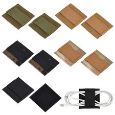 10Pcs 5 Colors Tactical Headphone Cable Storage Board 2x2 Inch Tactical Headp... picture