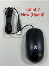Lot Of 7 Genuine HP 672652-001 2 Button Wired USB Optical Mouse - New Open Box picture