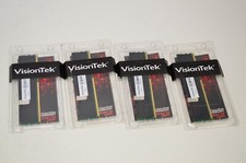 Lot of 4 VisionTek 4GB DDR3 1333MHZ DIMM Memory Module PC3-10600 LP 900385 16GB picture