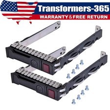 New 2PCS 2.5in HDD Hard Drive Tray Caddy for HP DL360 DL380 G8 G9 G10 651687-001 picture