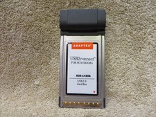 Adaptec AUA-1420 2-Port USB 2.0 CardBus Adapter Laptop Notebook PC Card TESTED picture