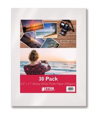 Glossy Photo Paper, 8.5 x 11 Inch, 30 Sheets, 200 gsm, Letter Size, 30-Count ... picture