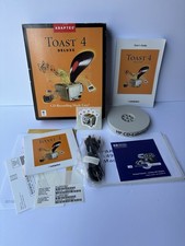 Vintage Macintosh Adaptec Toast 4 Deluxe Software Big Box CD Recording Complete picture