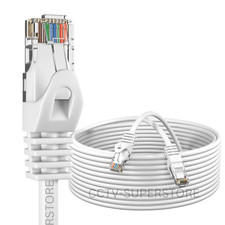 CAT6 Patch Cable 500mhz Ethernet Internet Network Router LAN RJ45 UTP WHITE LOT picture