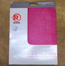 RadioShack Pink Synthetic Leather Folding Folio Case 7-8in w/ Integrated Stand picture