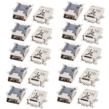 20 Pcs Mini USB 5P Female 5 Pin Jack Socket SMD Connectors Adapter picture