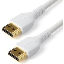 StarTech RHDMM1MPW 3ft HDMI 2.0 Cable 4K 60Hz Rugged White picture