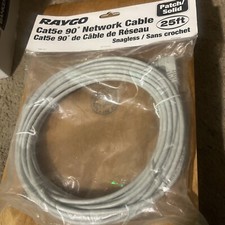 Raygo Cat5e 90 Degree Network Patch/Solid Snagless 25 Ft picture
