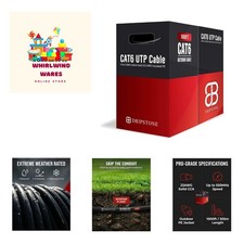 Direct Burial Cat 6 Ethernet Cable 1000ft - Waterproof & Durable for Outdoor Use picture