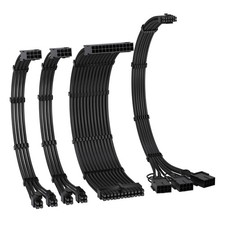 PCIE 5.0 12VHPWR Sleeved Cable Kit 16AWG Power Supply Cable Extension PC PSU ... picture