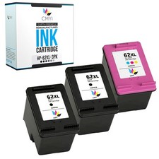 CMYi 3-Pack Replacement 62XL Ink Cartridges for HP ENVY 5549 5664 OfficeJet 8045 picture