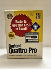 Vintage Borland Quattro Pro 5.0 WIN Spreadsheet Software 3.5” Disks picture