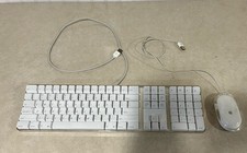 OEM Wired  Apple Keyboard A 1243 and Wired Mouse A1152 USB Ports and USB Connect picture