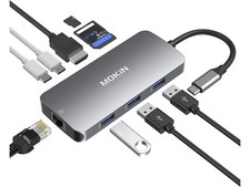 Mokin 9 in1 USB-C Hub Adapter Docking Station (/RT6-17185-MOUC510A-NOB) picture