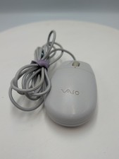 SONY Vaio PCVA-MSPB Ball Computer Mouse PS/2 Port Vintage Retro 90's Light Grey picture
