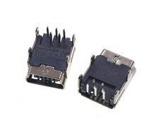 2x Mini USB Socket Female Port Connector Plug Base 5-Pin Mini-B Repair Replac... picture