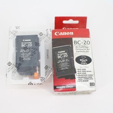 Canon BJ Cartridge BC-20 Black Lot of 2 Genuine OEM NEW picture