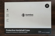 tomtoc Protective Hardshell Case for MacBook Air 13” A1932 2018 2019 Dark Gray picture