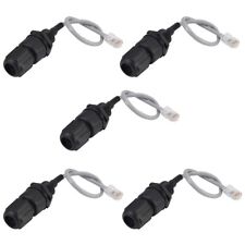 Anmbest 5PCS Panel Mounting RJ45 Waterproof Cat5 Connector Ethernet   picture