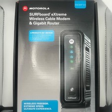 Motorola SURFboard® eXtreme Wireless Cable Modem & Gigabit Router New Opened Box picture