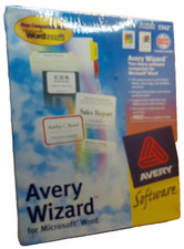 Avery wizard software NOS sealed Microsoft Word 5342 1999 issued picture