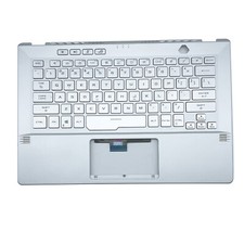 New Palmrest For Asus GA401Q GA401 GA401I GA401U Keyboard Backlit Silver 14in US picture
