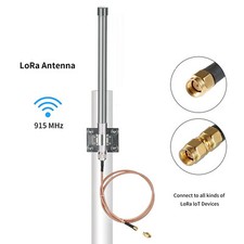 LoRa Gateway Antenna 3dbi Gain Indoor Outdoor Glass Fiber SMA Connector Cable picture