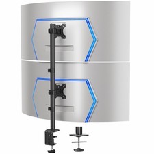 VIVO Dual Vertically Stacked Ultra-Wide Monitor Desk Mount, Extra Tall Heavy ... picture