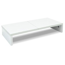 20 inch Monitor Stand Riser for Desk, TV/Screen/PC/Printer/Laptop Riser White. picture