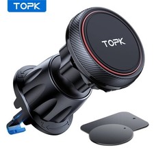 TOPK Magnetic Car Phone Mount Air Vent Holder 6 N52 Magnets Universal picture
