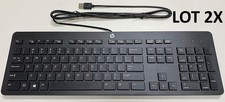 Lot 2x HP Slim Keyboard USB Wired KU-1469 New Open Box picture