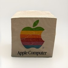Apple Computer Memopad Rainbow Logo Macintosh Brand New In Plastic NOS Vintage picture