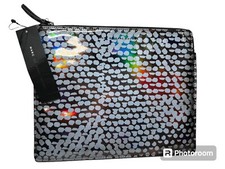 Marc Jacobs Techno Lynne Zip Case.One Size. Gunmetal Multi.NWT.MSRP$118.00 picture