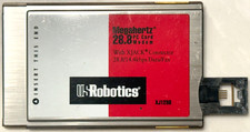 US ROBOTICS PC CARD 28.8 MODEM  XJ1288 VINTAGE PREOWNED USPSGA picture