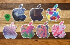 Custom Design Apple Logo Inspired Sticker Set Decal Various Art picture