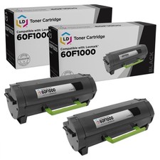 LD Comp Lexmark 60F1000 2pk Black MX310 MX410 MX510 MX511 MX610 MX611 picture