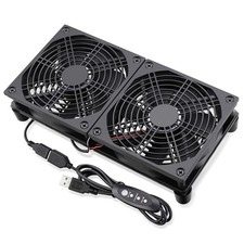 240mm Router Fan Cooler with L/M/H Speed Control DC 5V USB Powered picture